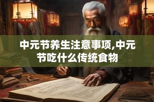 中元节养生注意事项,中元节吃什么传统食物