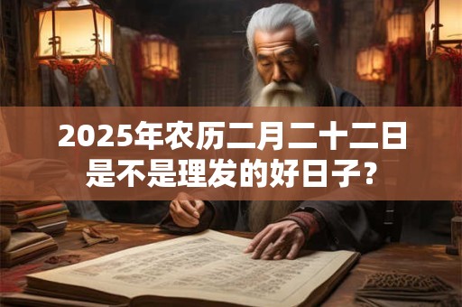 2025年农历二月二十二日是不是理发的好日子？