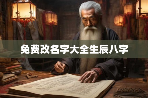 免费改名字大全生辰八字