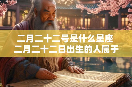 二月二十二号是什么星座 二月二十二日出生的人属于哪个星座