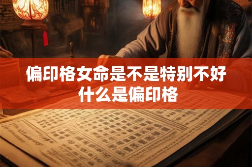 偏印格女命是不是特别不好 什么是偏印格