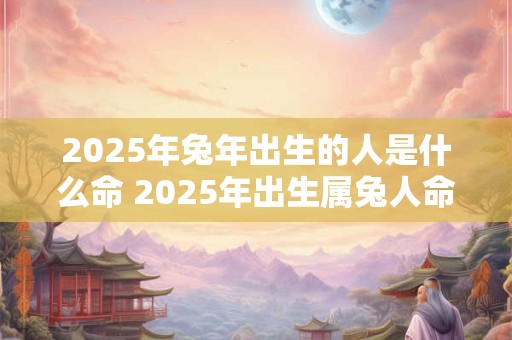 2025年兔年出生的人是什么命 2025年出生属兔人命运如何