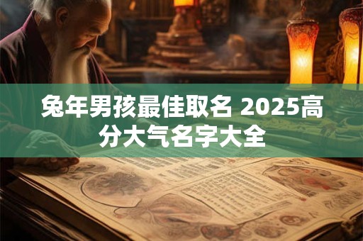 兔年男孩最佳取名 2025高分大气名字大全