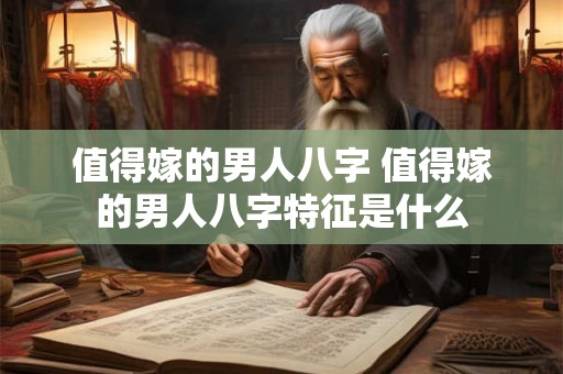 值得嫁的男人八字 值得嫁的男人八字特征是什么