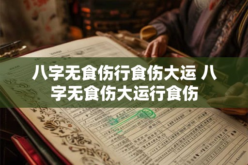 八字无食伤行食伤大运 八字无食伤大运行食伤