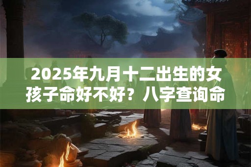 2025年九月十二出生的女孩子命好不好？八字查询命理