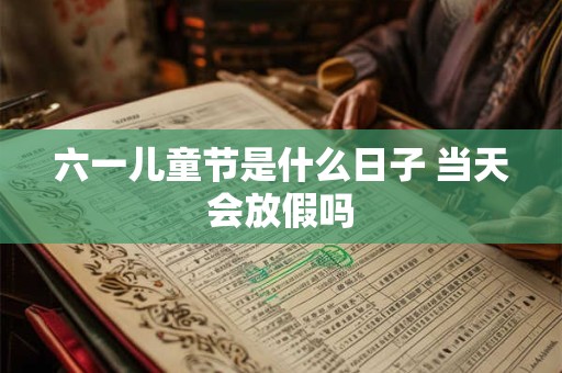 六一儿童节是什么日子 当天会放假吗