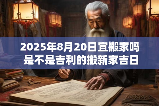 2025年8月20日宜搬家吗 是不是吉利的搬新家吉日