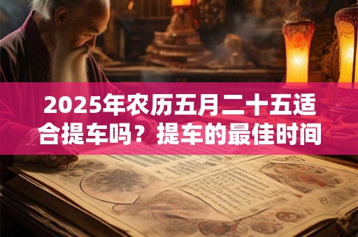 2025年农历五月二十五适合提车吗？提车的最佳时间？