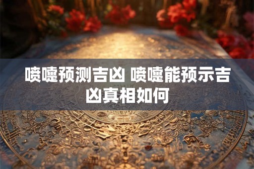 喷嚏预测吉凶 喷嚏能预示吉凶真相如何 喷嚏预测吉凶 喷嚏能预示吉凶真相如何