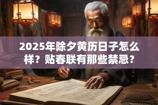 2025年除夕黄历日子怎么样？贴春联有那些禁忌？