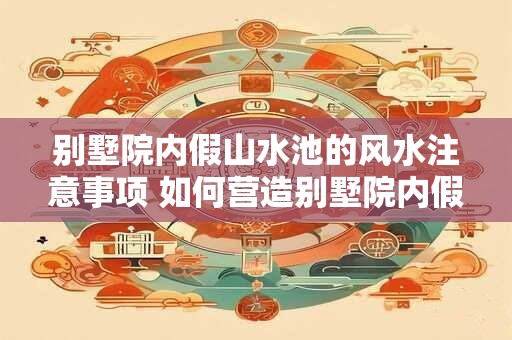 别墅院内假山水池的风水注意事项 如何营造别墅院内假山水池的良好风水