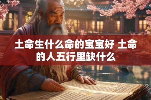 土命生什么命的宝宝好 土命的人五行里缺什么