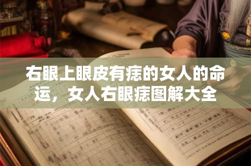 右眼上眼皮有痣的女人的命运，女人右眼痣图解大全