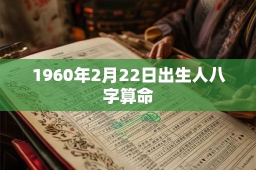 1960年2月22日出生人八字算命 1960年2月22日出生人八字算命