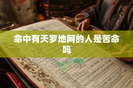 命中有天罗地网的人是苦命吗
