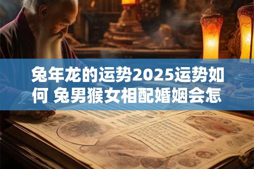 兔年龙的运势2025运势如何 兔男猴女相配婚姻会怎么样