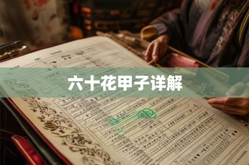六十花甲子详解
