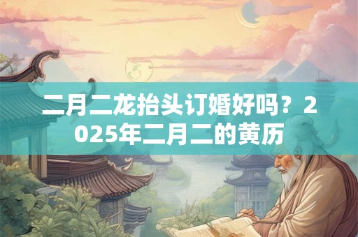 二月二龙抬头订婚好吗?2025年二月二的黄历 二月二龙抬头订婚好吗?2025年二月二的黄历