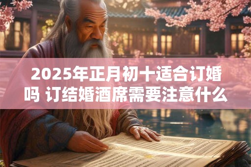 2025年正月初十适合订婚吗 订结婚酒席需要注意什么 2025年正月初十适合订婚吗 订结婚酒席需要注意什么