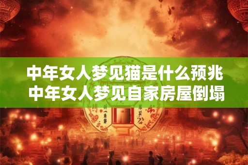 中年女人梦见猫是什么预兆 中年女人梦见自家房屋倒塌
