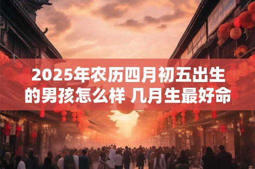 2025年农历四月初五出生的男孩怎么样 几月生最好命