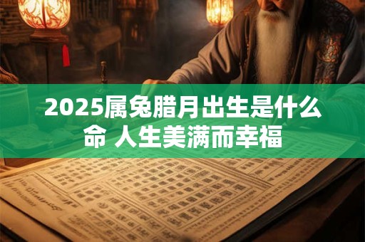 2025属兔腊月出生是什么命 人生美满而幸福