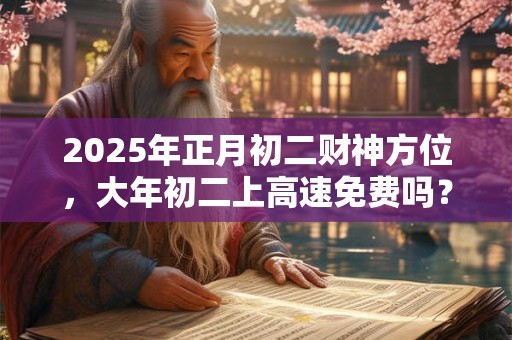 2025年正月初二财神方位,大年初二上高速免费吗? 2025年正月初二财神方位,大年初二上高速免费吗?