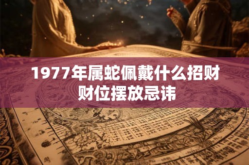1977年属蛇佩戴什么招财 财位摆放忌讳 1977年属蛇佩戴什么招财 财位摆放忌讳