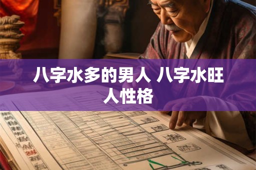 八字水多的男人 八字水旺人性格