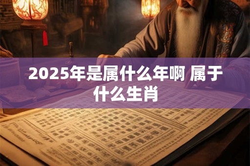 2025年是属什么年啊 属于什么生肖