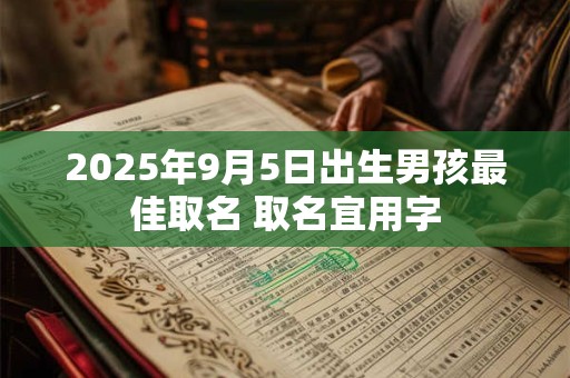2025年9月5日出生男孩最佳取名 取名宜用字