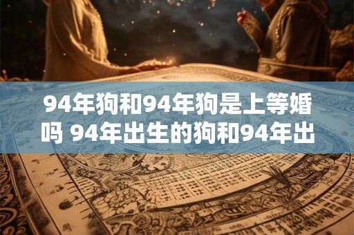 94年狗和94年狗是上等婚吗 94年出生的狗和94年出生的狗可以结婚吗