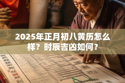 2026年正月初八黄历怎么样？时辰吉凶如何？