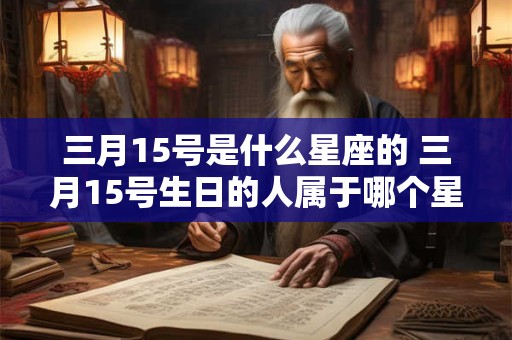 三月15号是什么星座的 三月15号生日的人属于哪个星座