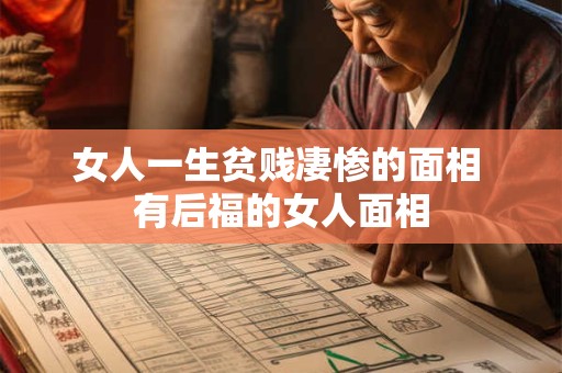 女人一生贫贱凄惨的面相 有后福的女人面相