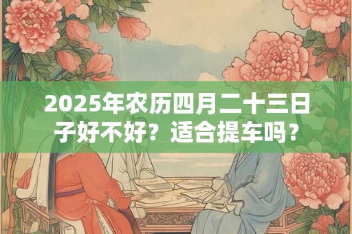 2025年农历四月二十三日子好不好？适合提车吗？