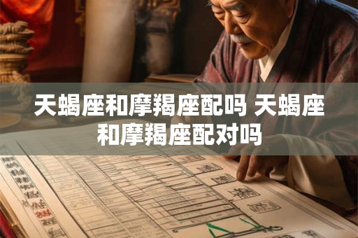 天蝎座和摩羯座配吗 天蝎座和摩羯座配对吗
