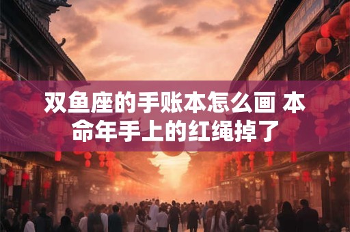 双鱼座的手账本怎么画 本命年手上的红绳掉了