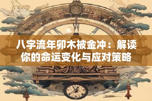 八字流年卯木被金冲：解读你的命运变化与应对策略