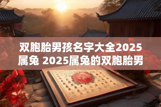 双胞胎男孩名字大全2025属兔 2025属兔的双胞胎男孩名字有哪些推荐