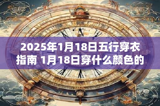 2025年1月18日五行穿衣指南 1月18日穿什么颜色的衣服 2025年1月18日五行穿衣指南 1月18日穿什么颜色的衣服