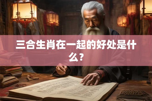 三合生肖在一起的好处是什么？