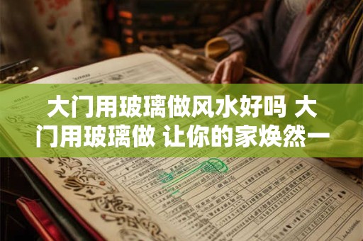 大门用玻璃做风水好吗 大门用玻璃做 让你的家焕然一新！