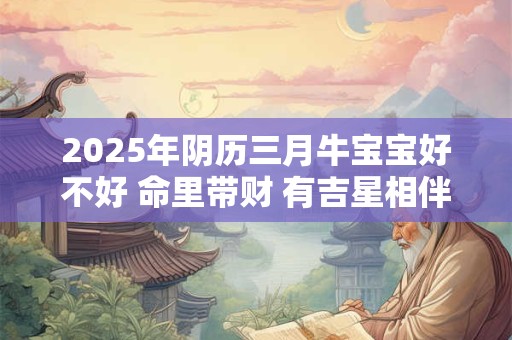 2025年阴历三月牛宝宝好不好 命里带财 有吉星相伴