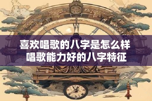 喜欢唱歌的八字是怎么样 唱歌能力好的八字特征