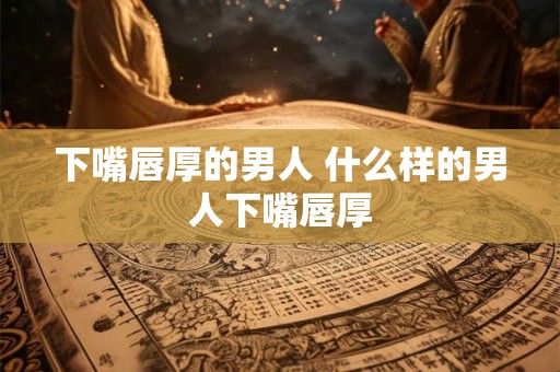 下嘴唇厚的男人 什么样的男人下嘴唇厚