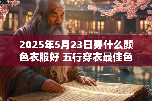 2025年5月23日穿什么颜色衣服好 五行穿衣最佳色
