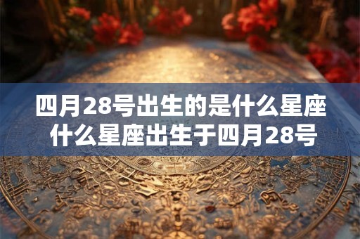四月28号出生的是什么星座 什么星座出生于四月28号