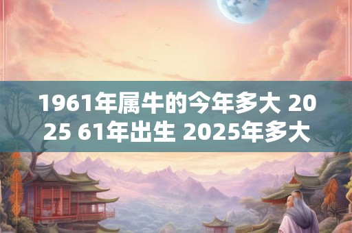 1961年属牛的今年多大 2025 61年出生 2025年多大年龄